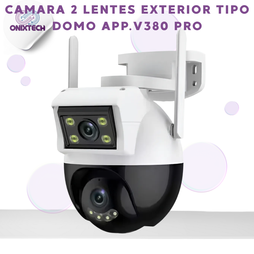 CAMARA 2 LENTES EXTERIOR TIPO DOMO v380